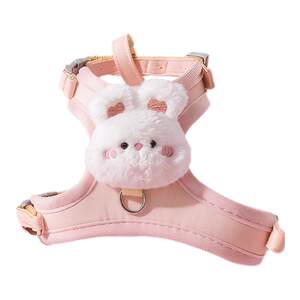 
Kitten leash small dog cute vest dog chest strap adjustable cat leash walking dog leash