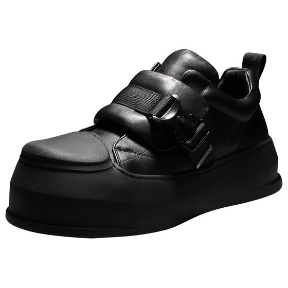 
Shoes Men's Shoes 2026 Spring New Popular Popular Men's Casual Shoes Genuine Leather Thick Sole Heightening Big Toe Casual Shoes