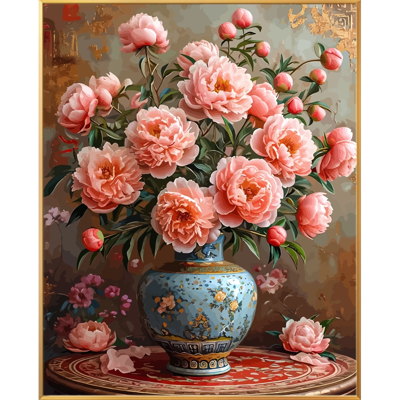 迷朗画画diy数字油画填色手工填充手绘油彩抽象名画简单挂画装饰