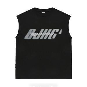 BJHG does not care about consequences, summer trendy brand pure cotton sleeveless men's T-shirt loose sports vest hurdles for women