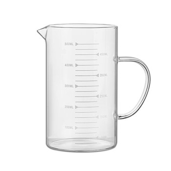 High temperature resistant glass measuring cup scale milk breakfast cup