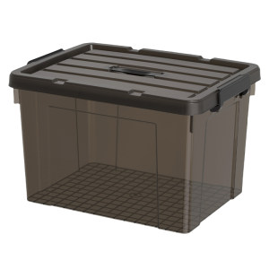 
Large capacity transparent black storage box household clothes toy storage box plastic storage box extra large storage box