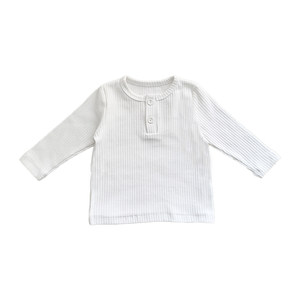
Baby boy long-sleeved T-shirt spring and autumn inner layering shirt baby clothes spring solid color base layer children's top 26