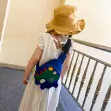 Милая детская сумка для мальчиков, нагрудная сумка, небольшая сумка, динозавр