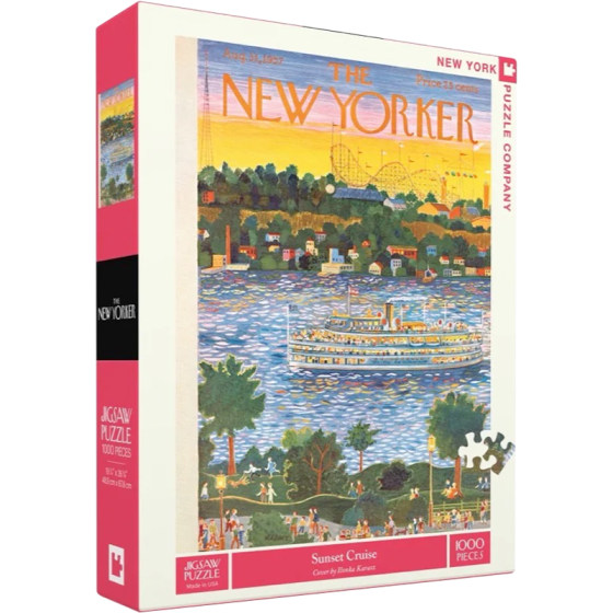 
In stock NEW YORKER New Yorker Sunset Cruise Puzzle 1000 pieces imported from the United States adult educational toys