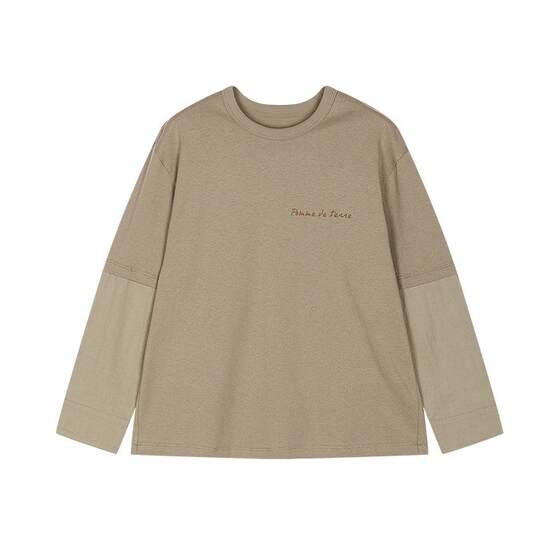 
[New Style] Pengma big children's T-shirt long-sleeved cotton jersey 26 spring clothing for boys and girls pomme de terre