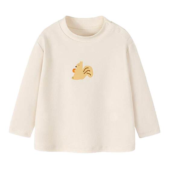 
Mini Balabala baby baby boy and girl long-sleeved T-shirt winter new joint half turtleneck bottoming shirt