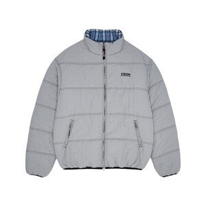 
VISION official retro American street loose embroidery double-sided plaid cotton clothing for men and women