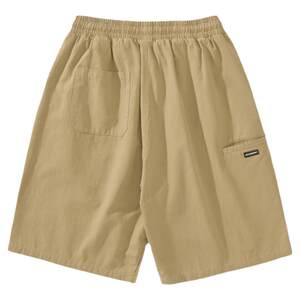 
[100% Cotton] Men's Workwear Casual Shorts Summer Teenagers Loose Straight Five-Leg Pants Students Versatile and Trendy
