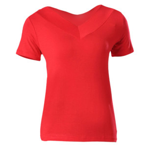 
Middle-aged and elderly square dance clothing women's V-neck tops new modal T-shirt dance clothes dance short-sleeved practice clothes
