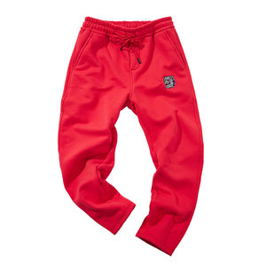 
NE trendy brand plus size men's plus velvet sweatpants bully drape autumn and winter versatile casual sports trousers men's original design