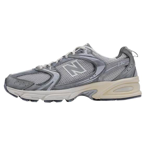 
New Balance NB official authentic 25 men and women couples the same retro gray sports dad shoes MR530TG