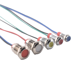 Metal indicator light 6mm/8/10/12mm