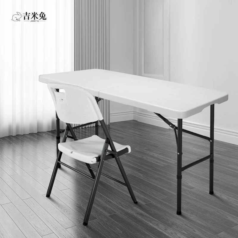 Folding table portable lifting outdoor stall stand -like square meter -shaped table learning table small apartment dining table