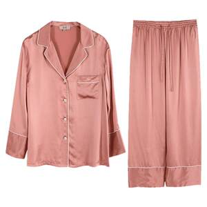 Jinsan Tower Gift Heavy Silk Pajamas for Women 100% Mulberry Silk Couple Men and Women's Home Clothing New Products