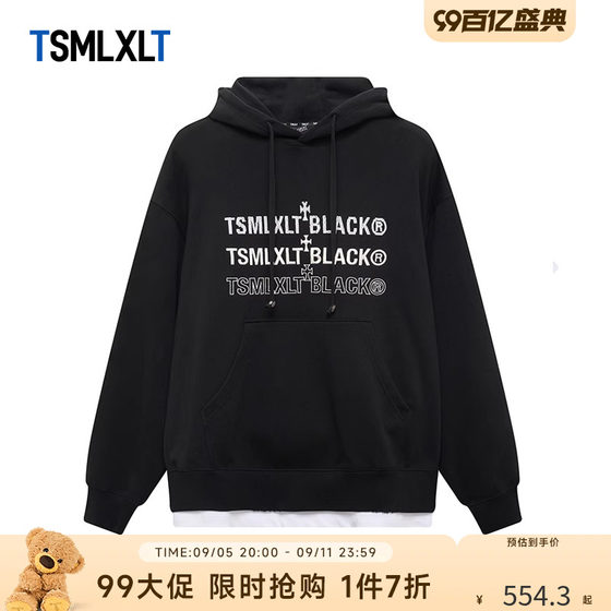 TSMLXLTTT Black系列时尚潮流百搭连帽长袖卫衣