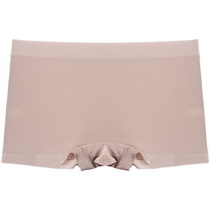 60 Modal Herbal Antibacterial bottom gear Inhibitory nude feel medium waist thin flat trousers female underwear safety pants anti -glow
