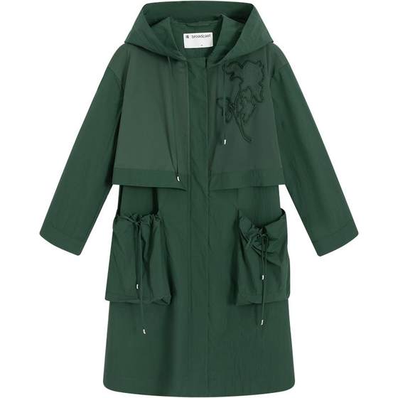 
[Bo Outlet]Bo Shopping Mall same spring three-dimensional flower power big pocket windbreaker women's versatile jacket