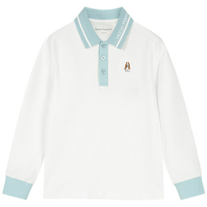 
Hush Puppies children's clothing boys' long-sleeved T-shirts spring and autumn new big children's casual loose Polo shirts children's comfortable tops
