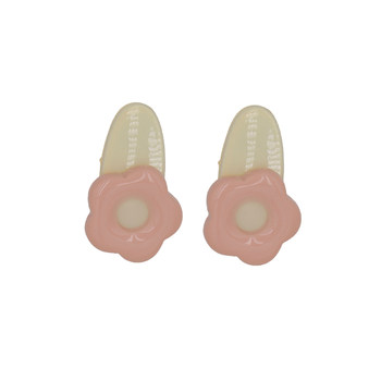 
2 packs of cream puff pink flower hair clips