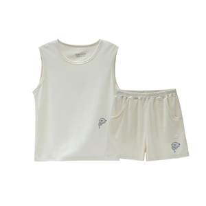 
Q21 children's solid color vest shorts suit summer thin moisture-absorbent and breathable outer wear for boys and girls Class A suit