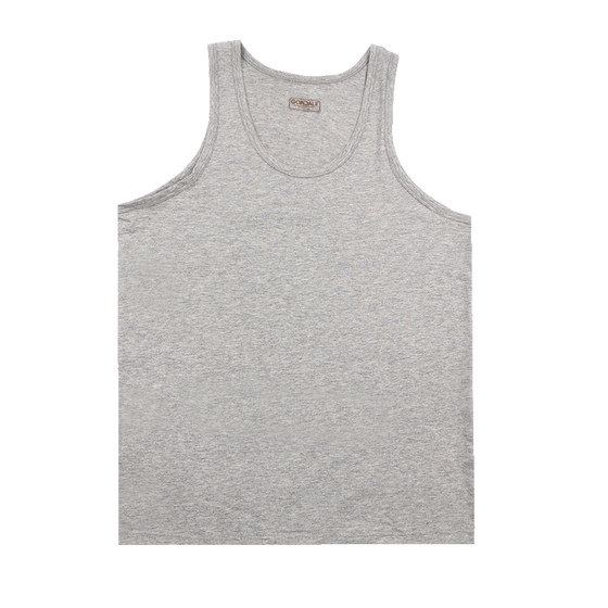 
Cunde pure cotton men's vest without marks hurdles sports sweat-absorbing cotton white inner wear spring and autumn base sweat shirt large size