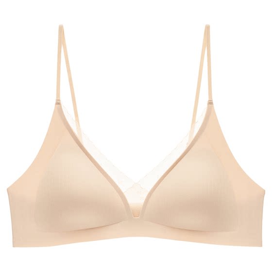 
Urban Beauty Girl Underwear Small Breast French Triangular Cup Middle and High School Comfortable Not Empty Cup 2025 New Bra