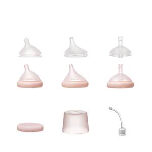 babycare tilted head baby bottle PPSU glass silicone special accessories matching pacifier duckbill straw gravity ball