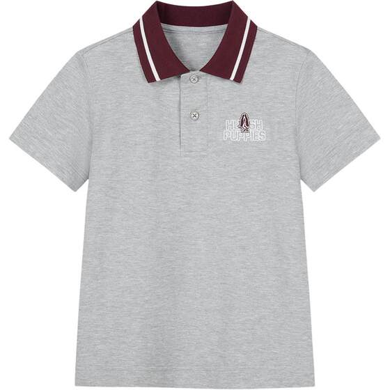 
Hush Puppies children's clothing boys POLO shirt 26 summer new big children's casual long-sleeved T-shirt children's quick-drying short-sleeved tops