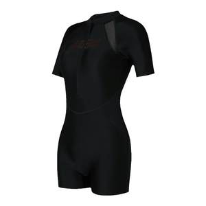 
arena Arena direction sign series splicing belly-covering slimming one-piece short-sleeved boxer hot spring swimsuit for women