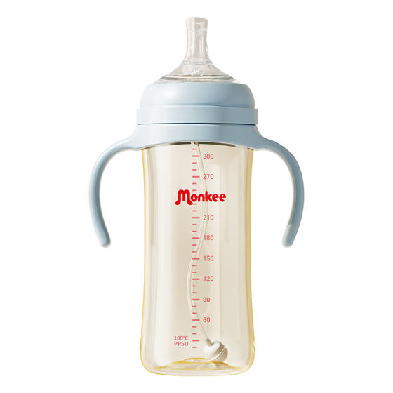 
Menghe PPSU baby bottle, duckbill straw cup, direct drinking material, fall-resistant material, over one year old, third generation, large capacity 330ml