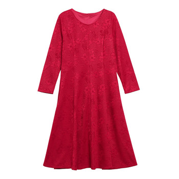 
wedding elders' red dress festive thick autumn