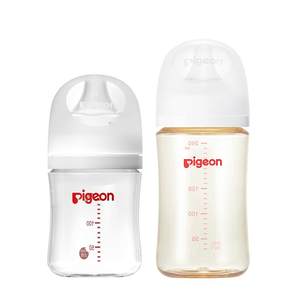 
Pigeon Pigeon bottle set gift box glass PPSU newborn baby pacifier straw cup baby combination series