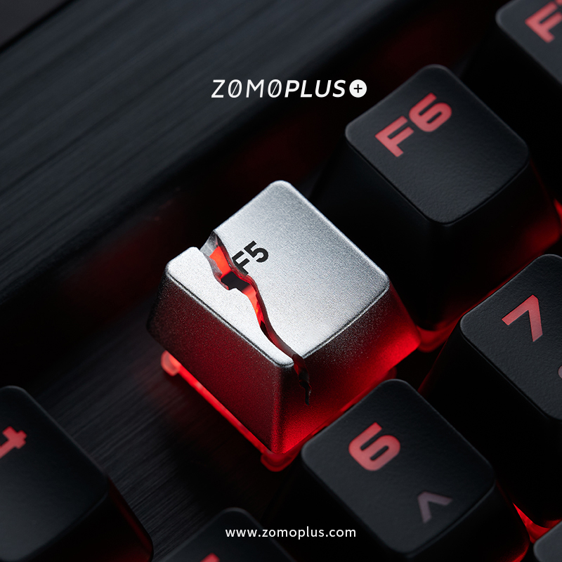 ZOMO PLUS ZOMO官方 F5已烂 刷新“钛合金F5” 铝合金 机械键盘金属透光键帽