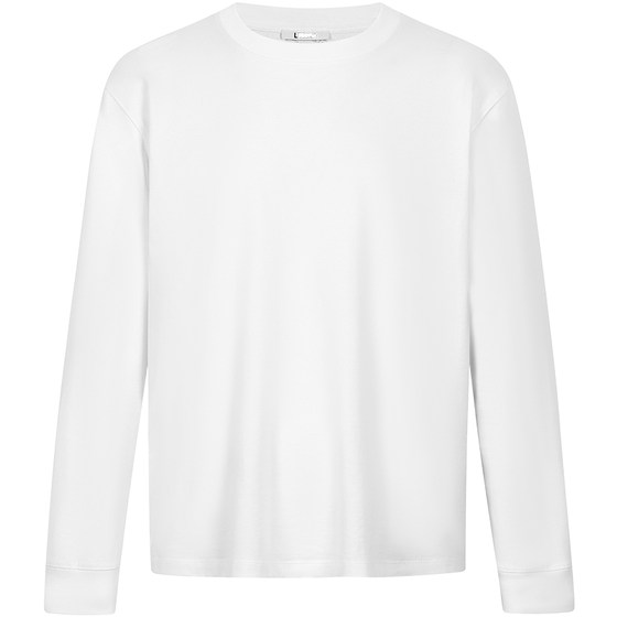 
LEZORA cotton platinum! Imported Egyptian cotton giza94 Giza cotton seal long-sleeved T-shirt for men and women