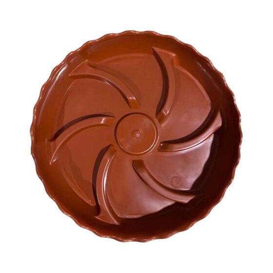 Round flower pot tray base ventilated and breathable flower pot bottom drain water connection tray thickened resin household base