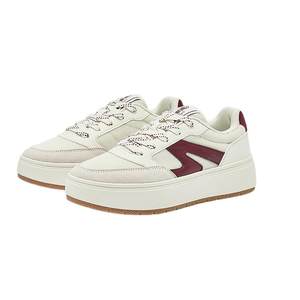 
Moon White Jordan Sports Shoes Winter New Casual Shoes Women's Leather Splicing Increased Thick Sole White Shoes Canvas