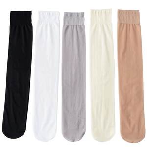 Calf socks, summer thin JK socks, summer black and white stockings, transparent skinny legs, stress stockings