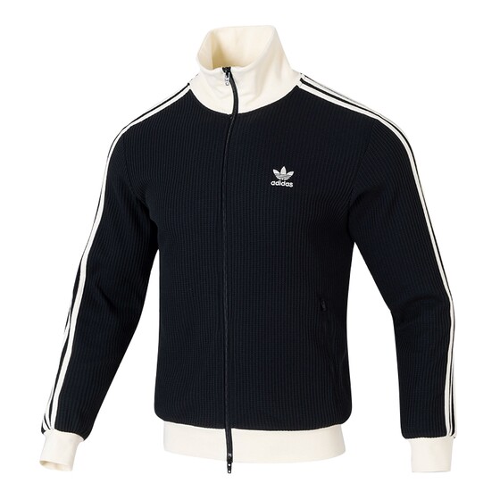 
Adidas clover men's and women's spring new waffle sports slim jacket thin coat KY5770