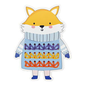 
Montessori threading rope toys kindergarten children's early education hands-on ability puzzle area DIY weaving game teaching aids