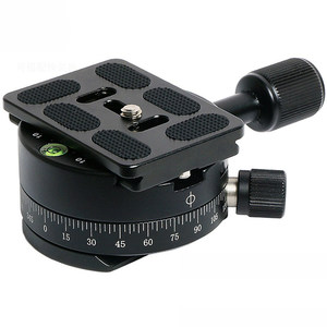 
Panoramic clip SLR camera tripod gimbal clamp quick-mount plate horizontal rotary base photography and video platform