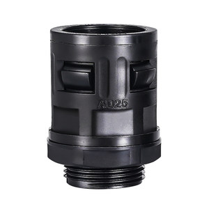 Nylon plastic corrugated pipe joint accessories hose straight plug quick connector right angle elbow corrugated pipe waterproof joint
