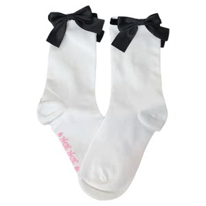 
Roji doll sense Lolita socks women's autumn bow mid-calf socks Lolita lace cotton socks sweet