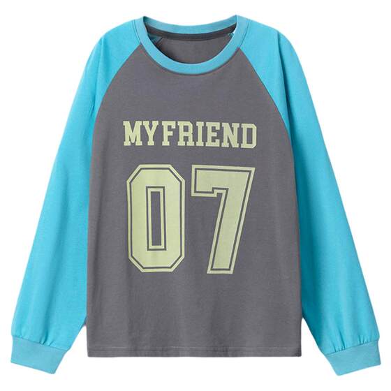 
[100% cotton] Children's T-shirt long-sleeved boys' tops early spring new boys' clothes big children's sports antibacterial
