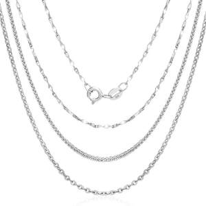 999 sterling silver necklace women's 925 silver chain wearable pendant solid solid silver chain authentic silver jewelry official flagship store