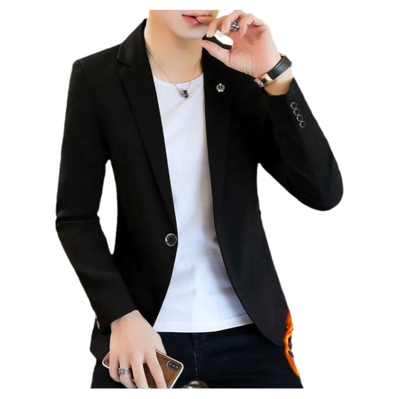 
2026 Autumn and Winter New Suit Men's Jacket Korean Style Trendy Velvet Thickened Casual Small Suit Fit Men's Clothing