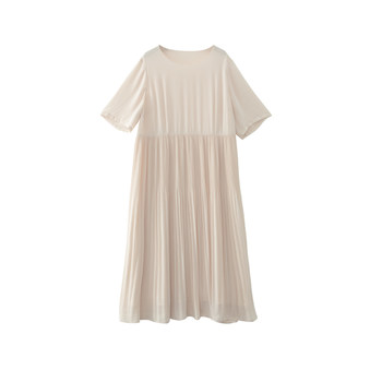 Beautiful Inn New Pleated Fresh Short Sleeve Long Skirt Summer