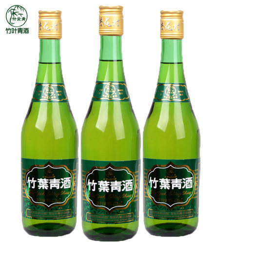 山西汾酒38度竹叶青酒475ml*3瓶 玻竹国产露酒