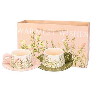 
Modern housewife coffee cup set gift box high-end exquisite ceramic cup birthday wedding housewarming gift mug