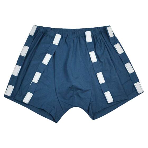 Nursing underwear for patients undergoing fracture surgery, bedridden, paralyzed elderly, easy to wear and take off, side buckle style men's flat angle shorts